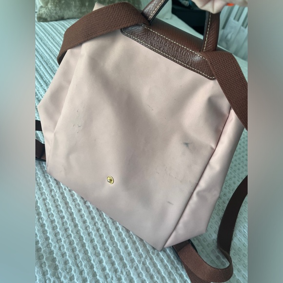 light blush Longchamp Le Pliage nylon backpack - Picture 6 of 6